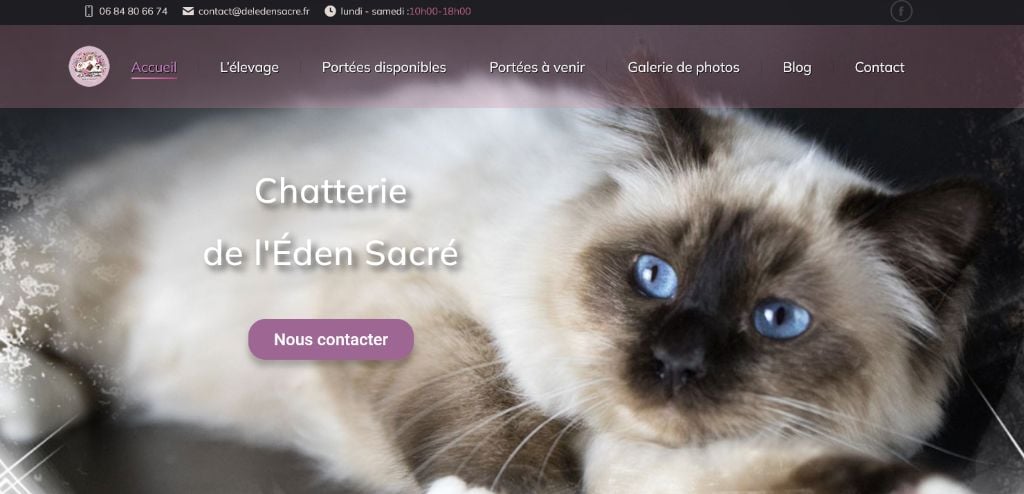 De L'Eden Sacré - Notre site internet est en ligne depuis le 1er Novembre 2024